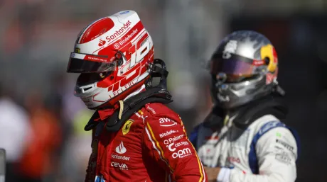 Charles Leclerc tras la clasificación del GP de Emilia Romaña