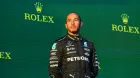 Lewis Hamilton, en el podio del GP de Australia