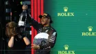 Lewis Hamilton, en el podio del GP de Australia
