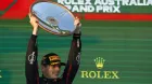 Max Verstappen, en el podio del GP de Australia