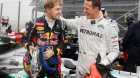 Vettel y Schumacher en el GP de Brasil 2012