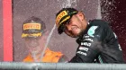 Hamilton en podio del GP de Estados Unidos