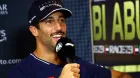 Daniel Ricciardo en la rueda de prensa del GP de Abu Dabi 2023