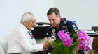 Bernie Ecclestone y Christian Horner en el GP de Brasil 2023