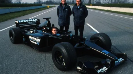 Fernando Alonso, Paul Stoddart y Giancarlo Minardi