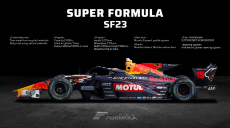 El SF23 de la Super Fórmula