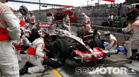 Alonso en el Gran Premio de Hungría 2007