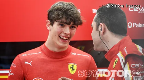 Oliver Bearman el día de su debut con Ferrari en Arabia Saudí