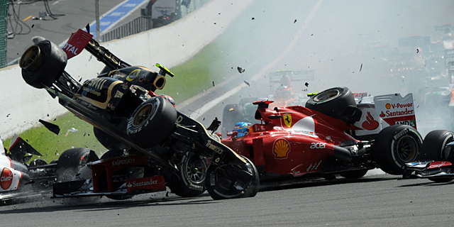Accidente Fernando Alonso 2011