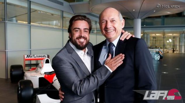 Fernando Alonso y Ron Dennis