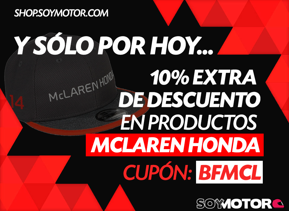 Descuento en merchandising McLaren-Honda