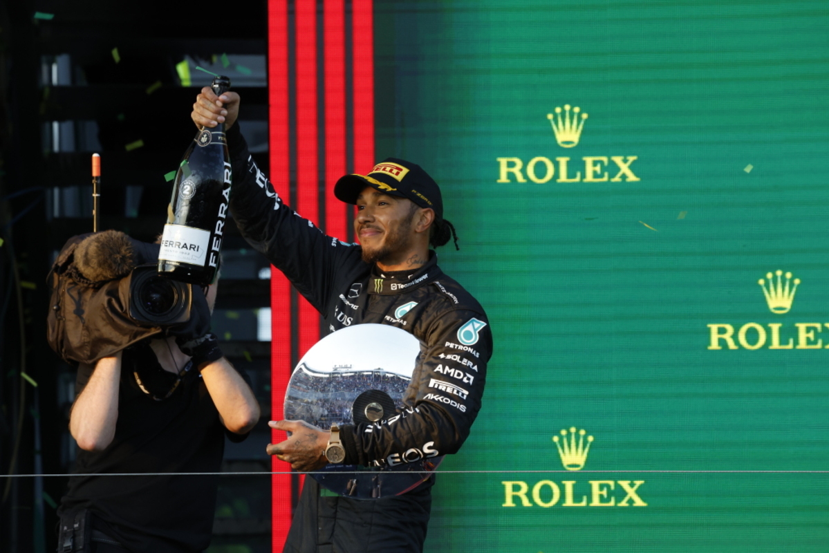 Lewis Hamilton en el podio en la pasada edición del Gran Premio de Australia I Fuente: Getty Images