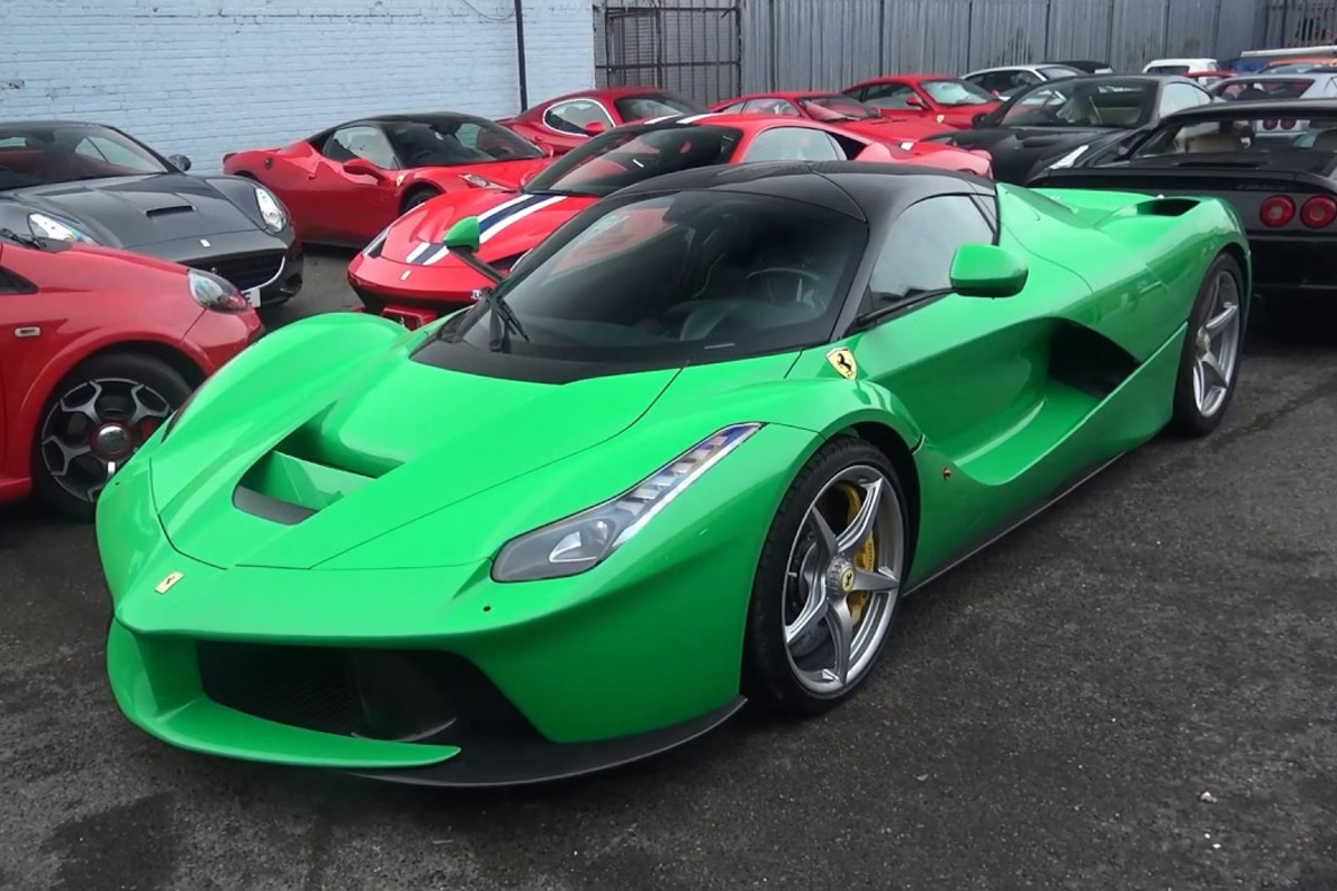 Ferrari aperta зеленая