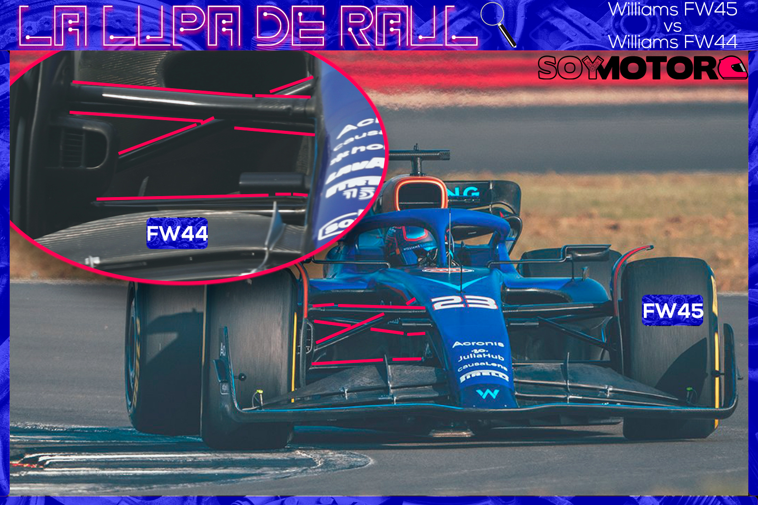 Suspensión delantera del FW45