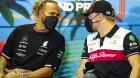 Hamilton y Bottas en Australia.