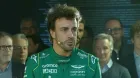 Fernando Alonso, en la presentación del AMR23