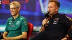 Christian Horner y Mike Krack en Abu Dabi 2022