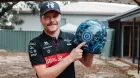 Casco de Valtteri Bottas para el GP de Australia 2023.