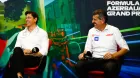 Toto Wolff y Guenther Steiner en Baku 2022