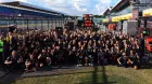 Red Bull celebra la victoria en Silverstone