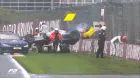 Accidente entre Kush Maini y Ralph Boschung en Zandvoort