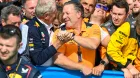 Zak Brown y Helmut Marko en Silverstone