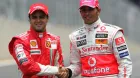 Hamilton y Massa en Interlagos