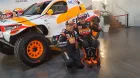 Presentación del coche de Isidre Esteve y Txema Villalobos para el Dakar 2024