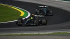 Lewis Hamilton y George Russell en Brasil
