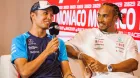 Lewis Hamilton y Alexander Albon en Mónaco