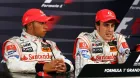 Lewis Hamiton y Fernando Alonso en la rueda del prensa del GP de Mónaco 2007