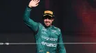 Fernando Alonso en el podio de Brasil