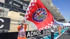 La bandera de Alfa Romeo en su último GP de F1 con Sauber