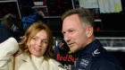 Geri Halliwell y Christian Horner en el GP de Las Vegas