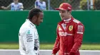 Lewis Hamilton y Charles Leclerc en Monza 2019