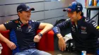 Max Verstappen y Sergio Pérez en Milton Keynes
