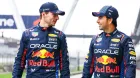 Max Verstappen y Sergio Pérez en Silverstone