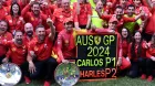 Carlos Sainz celebra su victoria en el Gran Premio de Australia