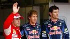 Alonso, Vettel y Webber tras la clasificación del GP de Gran Bretaña F1 2010 - SoyMotor.com