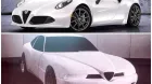 Comparativa entre el Alfa Romeo 4C Spider y la maqueta propuesta del 10C - SoyMotor.com