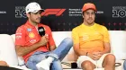 Carlos Sainz y Fernando Alonso en la rueda de prensa previa al GP de España