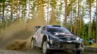 Elfyn Evans y Scott Martin en el Rally de Finlandia