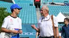 Helmut Marko y Daniel Ricciardo en Miami