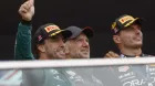 Fernando Alonso, Adrian Newey y Max Verstappen