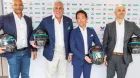 Lawrence Stroll, Yasser Mufti, Koji Watanabe y Jamal Muashsher