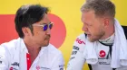 Kevin Magnussen y Ayao Komatsu en Hungría esta temporada