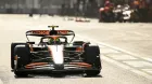 Lando Norris en Bakú este sábado