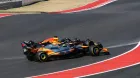 Lando Norris y Max Verstappen en Austin, en el adelantamiento que desató la polémica