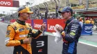 Max Verstappen y Lando Norris en Brasil