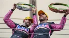 Pierre Gasly y Esteban Ocon en el podio de Brasil